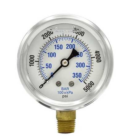 Pressure Gauge.1/4 in. NPT.2-1/2 in.. Mfr#: PRO-201L-254R