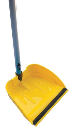 Long Handled Dust Pan.Yellow.Plastic. Mfr#: 22F185