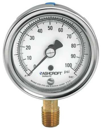 Gauge.Pressure.0 to 60 psi.1.5 Percent. Mfr#: 251009AWL02L60#
