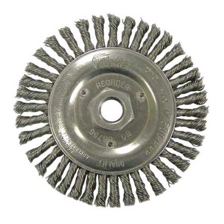 Wire Wheel.Stainless Steel.5in.Dia.. Mfr#: 9866