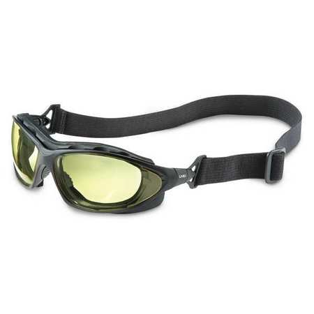 Safety Glasses.Amber Lens.Black Frame. Mfr#: S0602HS