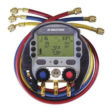 Digital Manifold Gauge Set.3 Hoses. Mfr#: DMG2-5