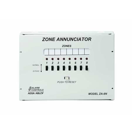Zone Annunciator.8 Zone.Metal. Mfr#: ZA-8N