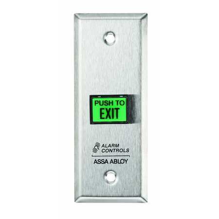 Exit Button.Narrow.Stainless Steel. Mfr#: TS-9