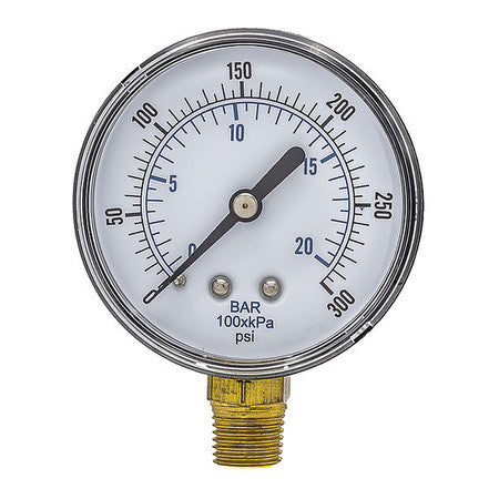 Pressure Gauge.Nominal 2-1/2" Dial. Mfr#: SEP-101D-254H-BSPT