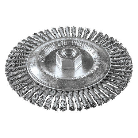 Wire Wheel Brush.Twisted.Arbor Hole. Mfr#: A-98538