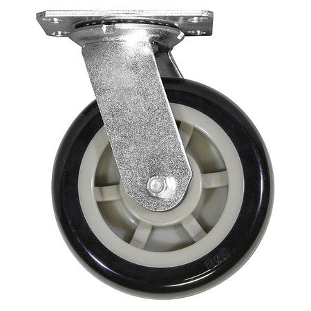 Swivel Plate Caster.1000 lb. Cap..Steel. Mfr#: R6PRXS