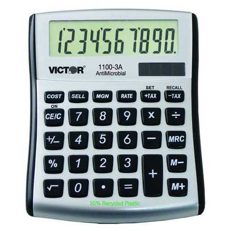 Portable Calculator.LCD.10 Digits. Mfr#: 1100-3A